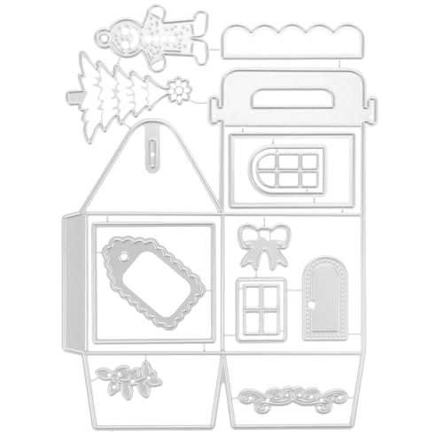ULDIGI Troquel de Corte Navideño de Acero al Carbono para Manualidades DIY Molde Casero para Álbum de Fotos Herramienta Artesanal Decorativa para Tarjetas y Fiestas