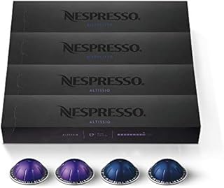 Nespresso Capsules VertuoLine, Espresso, Bold Variety Pack, Medium and Dark Roast Espresso Coffee, 40 Count Coffee Pods, Brews 1.35 Ounce, 10 Count (Pack of 4)