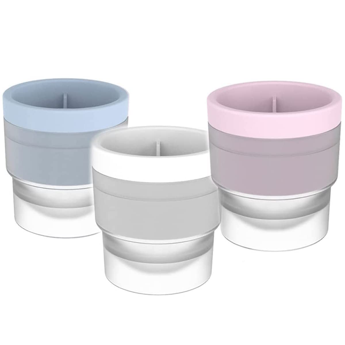 6Pcs Silicone Ice Ball Maker - 2.4 Inch Sphere and Round Ice Moulds, Easy-Release, Reusable for Coffee, Juice or Cocktails (6PCS)