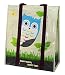 EcoJeannie 1 Pack Super Strong X-Large Laminated Woven Reusable Shopping Tote Bag (Avail: Set of 1,2,3,4,5 Bags), Free Standing, Recycled Plastic w/Bottom Board & Reinforced Nylon Handle - WT0001