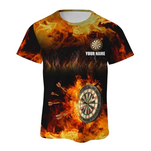 Custom Dart Shirts 3D Dartboard T-Shirts with Name Personalized Darts Jerseys for Men Women
