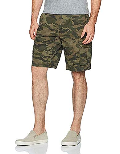 nx Men's 100% Cotton Cargo Shorts Bermuda with Multi-Pockets & Side Zipper Pockets in 8 Colors-image-47