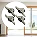 KiBcsLic 4x Window Pulley Door Rollers Kitchen Bathroom Slot Wheel Spare Parts Silent Nylon Rollers Iron Fittings Nylon Pulley, medium black