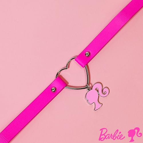 LUV HER Choker Necklace for Women Costume Outfit Chokers Necklace for Girls - Adjustable Choker Leather-like Collar Necklace for Girls With Charm Ages 4+2