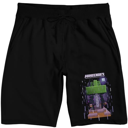 Minecraft Endermen Adult Black Sleep Pajama Shorts