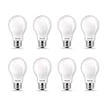 Philips LED Flicker-Free A19 Light Bulb, EyeComfort Technology, Dimmable Warm Glow Effect, 450 Lumen, 2700-2200K, 5W=40W, E26 Base, Title 20 Certified, 8-Pack