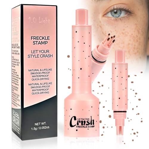 Stylo Taches de Rousseur Naturelles, Résistant à l'Eau & Transpiration, Séchage Rapide, Appli-cation par Pression, Maquillage Freckles Ensoleillées Naturelles pour Plage & Look Quotidien -1.0 Léger