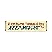 Past Time Signs PTS335 Flying Through Hell Aviation Vintage Metal Sign