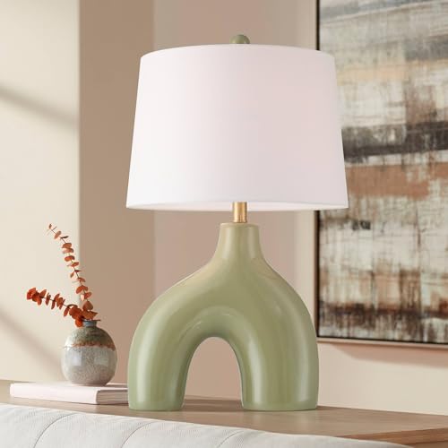 Lámpara de Mesa 360 Lighting Lyrah Cerámica Verde 25" Alto