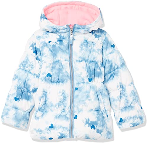 Pink Platinum Girls' Gwp Puffer Jacket With Hat Scarf Combo, Blue, 3T #TOP1