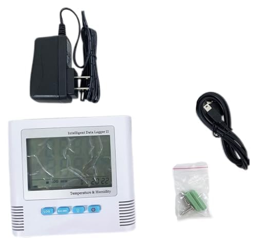 VTSYIQI Digital Temperature Humidity Data Logger Recorder GSM Temperature Humidity Monitor with Accuracy ±0.5? Temperature Range -20 to +70? Internal Sensor 65000 Data Storage CE ISO Certificate