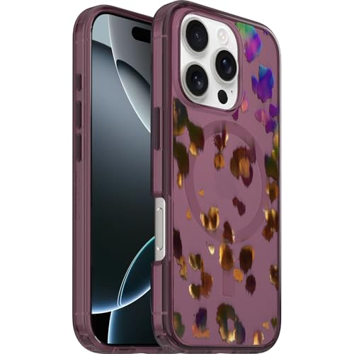 Image of OtterBox iPhone 16 Pro Symmetry Series Clear Case - Leopard Shift Pink - Ultra-Thin, Sleek iPhone Case, Colorful Animal Print iPhone Case