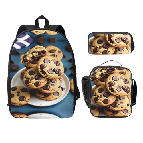 Sac à dos 3 pièces pour transporter le repas et les crayons noirs