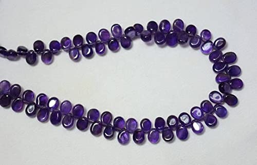 Amethyst Plain Pear Shape Briolettes, améthyste violette de prestige pour haute joaillerie