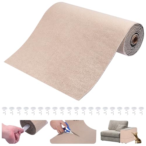 NouveLife Amélioré Tapis Griffoir Autocollant pour Chat 200 X 40 CM, Protection Canape Chat Anti Griffe, Protecteur Anti-Rayures pour Meubles Portes Murs,...
