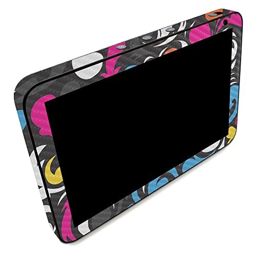 Image of MightySkins Carbon Fiber Skin Compatible with Amazon Echo Show 8 (Gen 2) - Swirly | Protective, Durable Textured Carbon Fiber Finish | Easy to Apply | Made in The USA