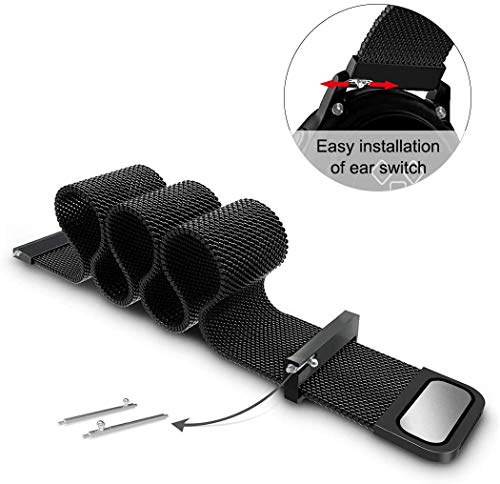 Image of Magnetic Milanese Metal Chain Watch Band - Adjustable Loop Strap | Compatible With Noisefit Endure Watch Only