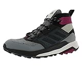 adidas Terrex Trailmaker Mid Gore-TEX - Zapatillas de senderismo, Metal Grey/Core Black/Power Berry, 44 EU