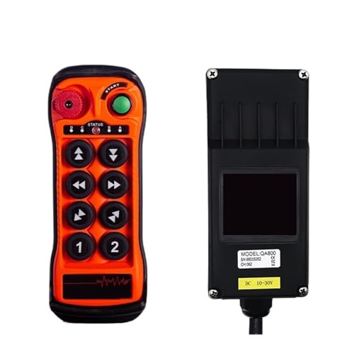 OUTFYT Mando a Distancia Industrial Interruptor polipasto Radio Control grúa Elevador transmisor Receptor,Respuesta Rápida(1T 1R,AC DC 10-24V)