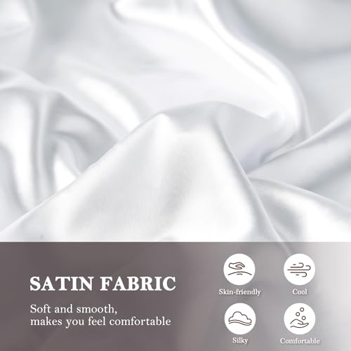 Image of AMY COULEE Mens Satin Boxer Shorts Silky Lightweight Pajama Bottoms Split Side Lounge Sleep Shorts