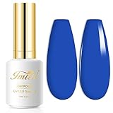 Imtiti Electric Royal Blue Gel Polish, 15ml, DIY Nail Art, Salon Quality, Soak Off, 0.5 Fl Oz