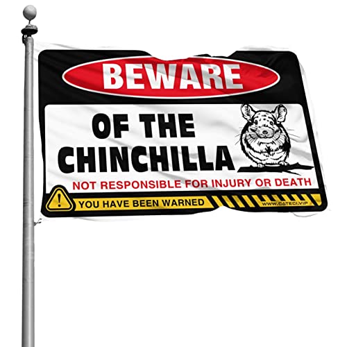 Drapeau chinchilla 152 x 244 cm contre les murs tristes de dortoirs