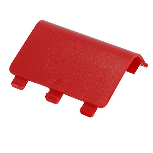 Image of Battery Back Cover Lid Door Case for Xbox One Controller (Red)
