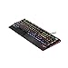 Profesión Teclado Keyboard de Juego mecánico Rainbow Backlit Ultra-Slim Wired USB Teclado con Descanso de la muñeca para Windows PC/Juego Ergonomía (Color : Black)
