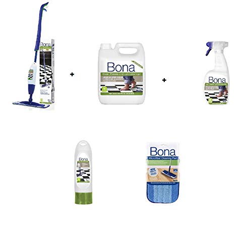 Preisvergleich Produktbild Bona Spray Mop XXL Set Fliesen Laminat Sprühwischer Bodenwischer Nachfüller