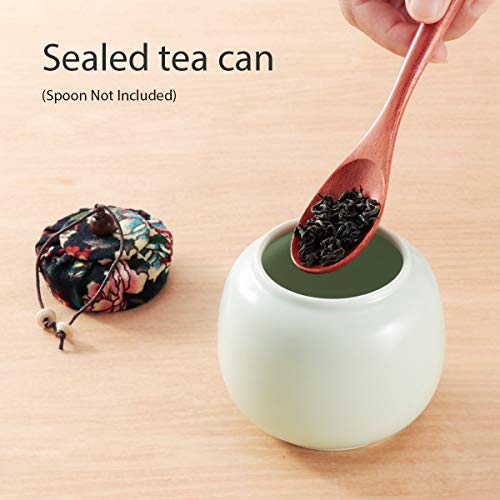 Ceramic Mini Kungfu Tea Set,Travel Teapot With Tray Tea Infuser 4 Teacups, Porcelain Chinese Tea Pot Set All In One Gift Portable Bag For Office Home Business Hotel Picnic #TOP4