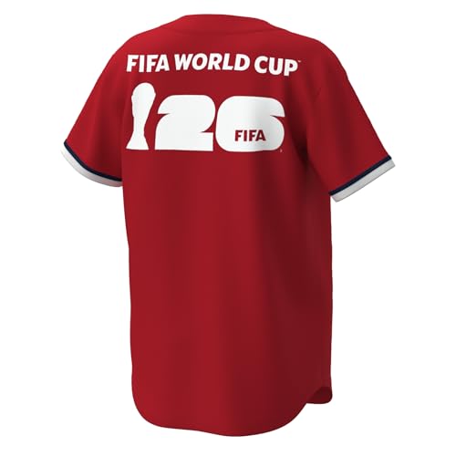 Image of Outerstuff FIFA World Cup 2026 Mens Short Sleeve Button Front Baseball Jersey