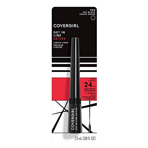 COVERGIRL Get In Line Active Eyeliner, Ink Black, 0.36 Ounce - image 2