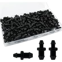 120 Pieces Drip Irrigation Fittings, Drip Irrigation Goof Plugs 1/4 Inch, Barbed Connectors End Cap for Home Garden Lawn Pipe Supplies or Sprinkler Systems