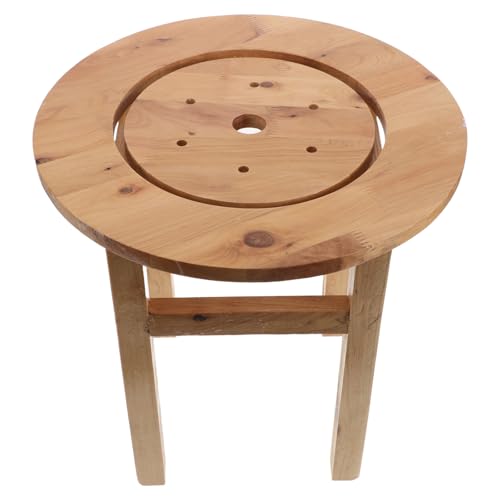 Tabouret creux pour douche intérieure et siège de bain de vapeur en bois