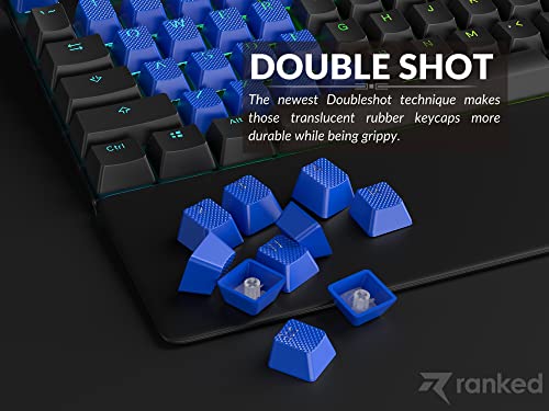 Ranked Rubber Keycap Set, Dark Blue, 23 Keys - Image 4