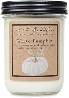 1803 Candles - 14 oz. Jar Soy Candles - (White Pumpkin)