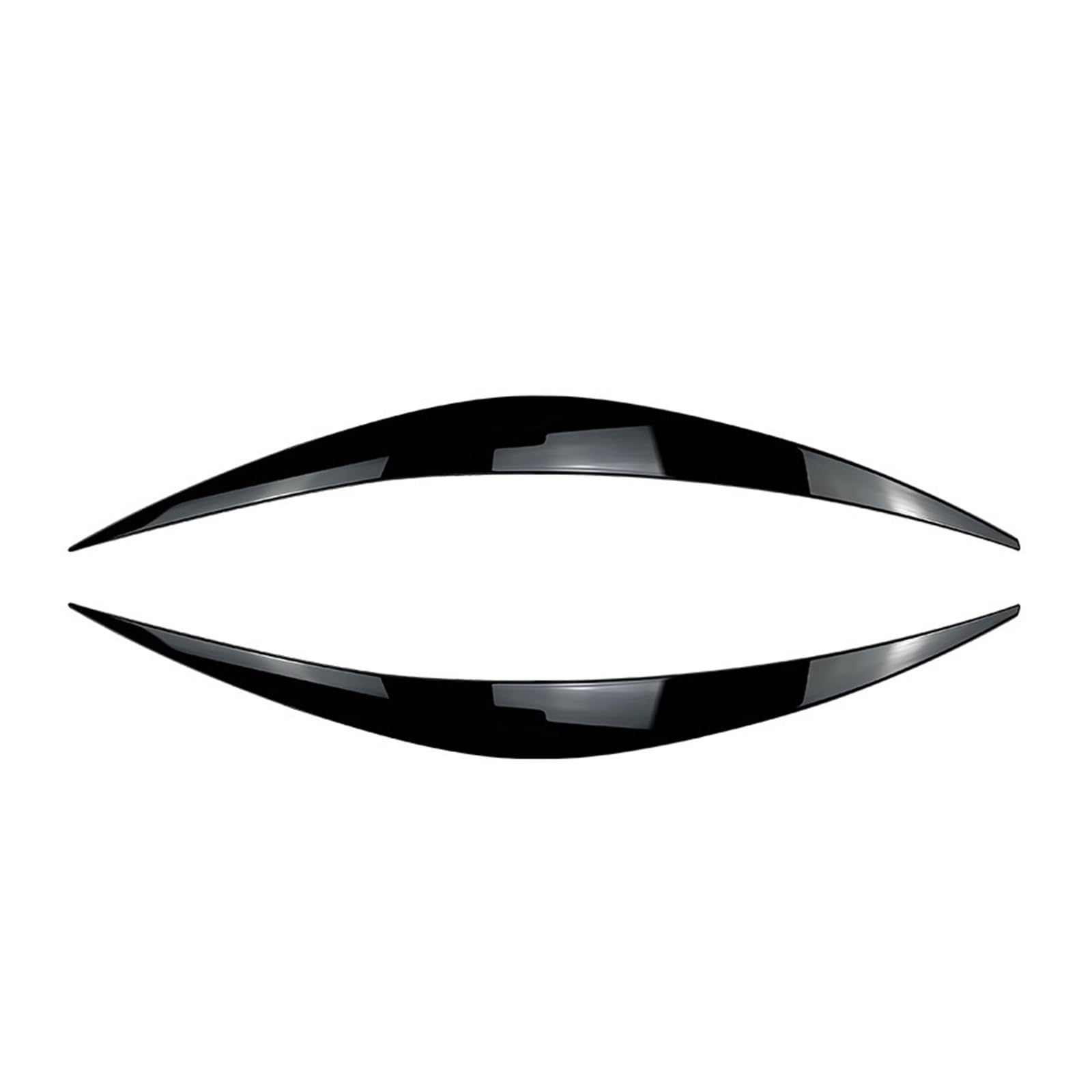 2 szt. reflektorów samochodowych, nakładki na brwi i powieki, do Hyundaia I30 I30N MK3 2017 2018 2019, naklejki samochodowe, nakładki na powieki(Glossy black)