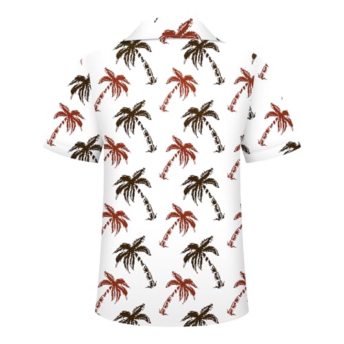 Image of Hawaiian Shirt for Men Tropical Shirts Summer Beach Button Down Short Sleeve Luau Aloha Floral Cruise Vacation Outfit 2026