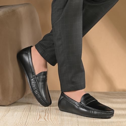 Image of Centrino Mens Slip-on Shoes | Slip On Cushioned Insole Formal Shoe |Premium Craftsmanship & Durable Build |Classic, Timeless Durable Formal Shoes with a Smart and Sleek Upper, Crafted Material (6815)