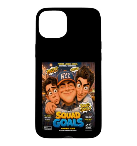Squad Goals Funny Best Friends Comedy Movie Poster �X�}�z�P�[�X iPhone 15 Plus �p