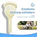 Latex Condom Catheter External Self-Sealing Set, Thick Tube,500ml Leg Bag *1, 2000ml Urine Bag *1, Soft Condoms *7, Day and Night Use Quick and Easy Drainage, No Backflow, No Leakage (30mm/1.18inch)