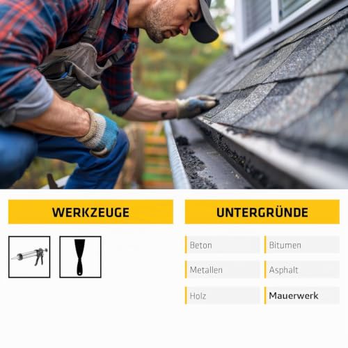 SIKA - Dichtstoff Dach & Dachrinne - Sika BlackSeal BT - Schwarz - 300ml – Ansicht 5