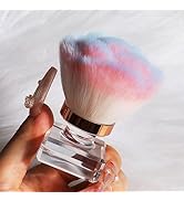 ANGNYA Dust Brush for Acrylic Nails, Pink Rose Soft Brush Nail Art Dust Powder Remover Makeup Bru...
