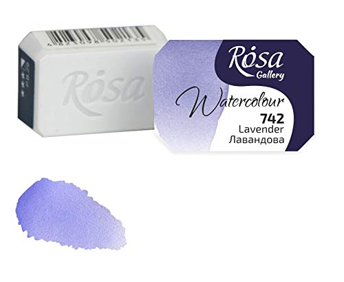 Professional Watercolor Paint, 2,5ml Half Pan, Gallery, Artist Quality (Lavender)