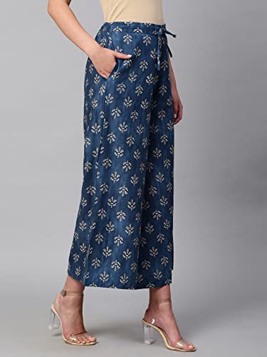 RATAN navy blue cotton pants – image 3