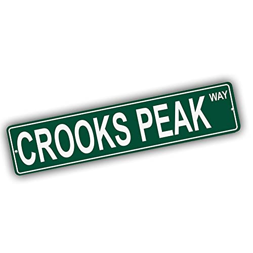 Brotherhood Aluminum Street Sign for Crooks Peak - Wyoming Man Cave Decor