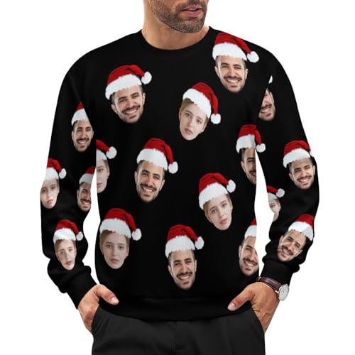 WERWAES Personalisierter Christmas Pullover – Lustiger...