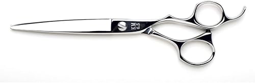 Yasaka Tijeras de belleza japonesas/tijeras de corte KM-6.5 pulgadas - Mango compensado - Reposapiés permanente para dedos