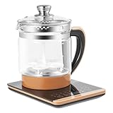CRYBY Multifunctional Electric Kettle, 1.8L Glass Kettle with...