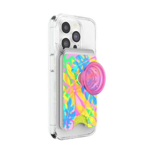 Image of PopSockets Phone Wallet for MagSafe with Grip- Boca Palm